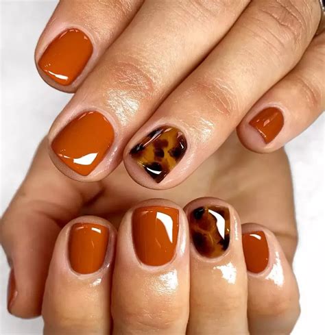 burnt orange fall nails|best burnt orange nail polish.